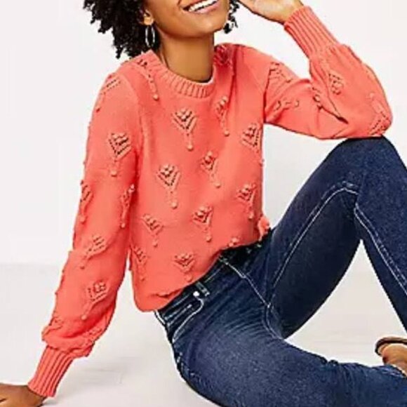 LOFT Sweaters - LOFT Crew Neck Bubble Sweater | Large